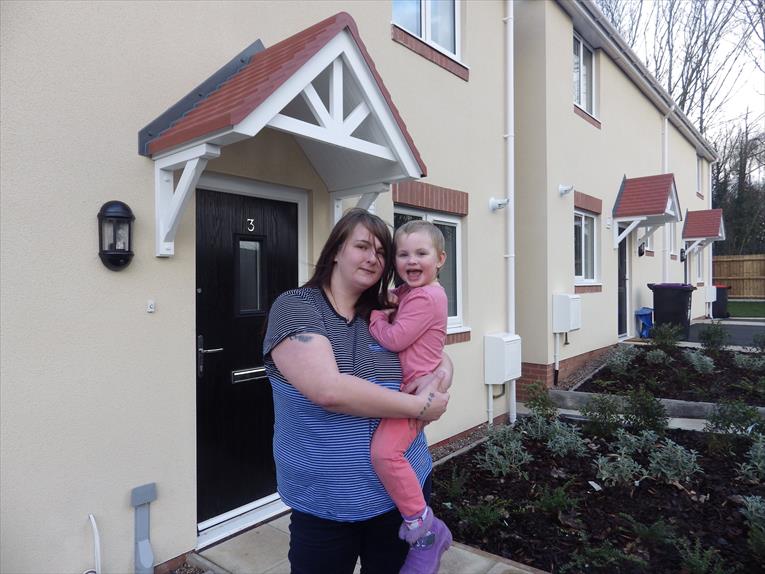 Families move in to new homes in Madeley The Wrekin Housing Group