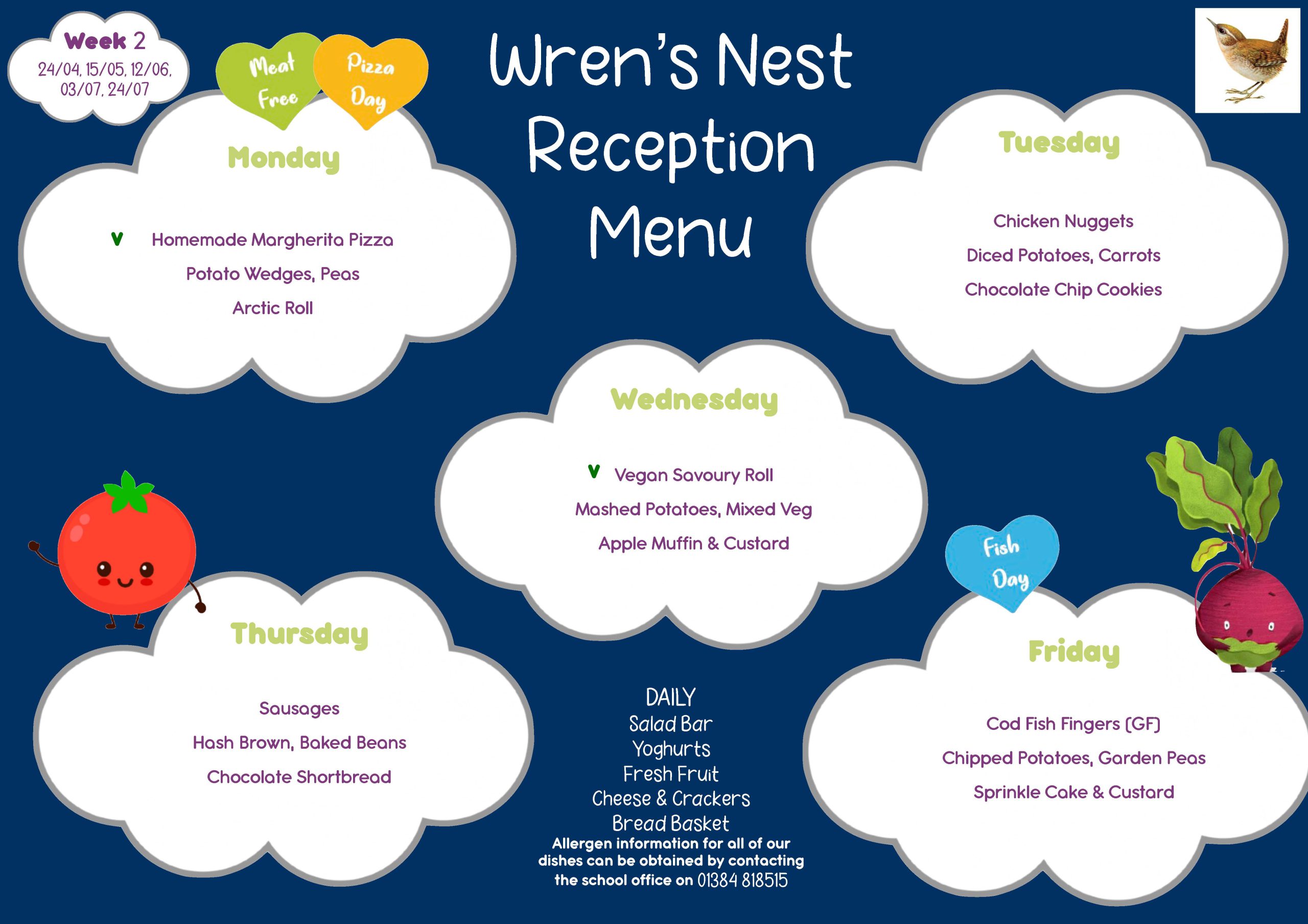 School Meals, Menu and Prices Wren's Nest Primary