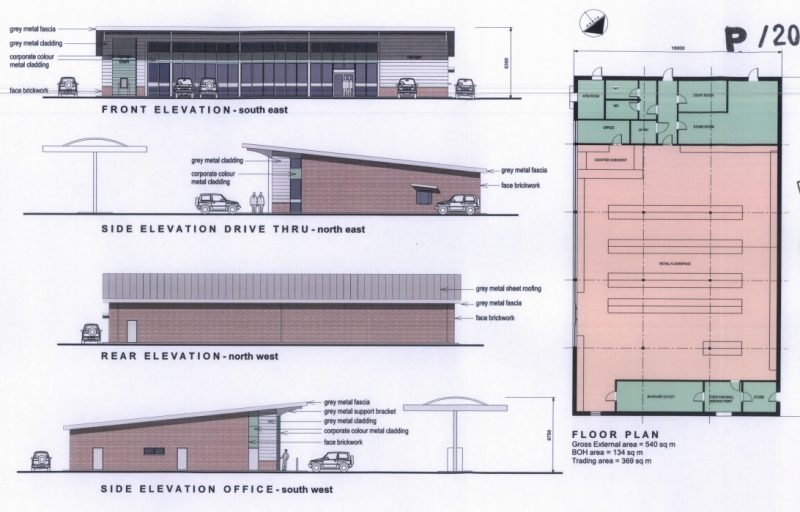 Plans Submitted For New Petrol Station & DriveThru Coffee Shop On