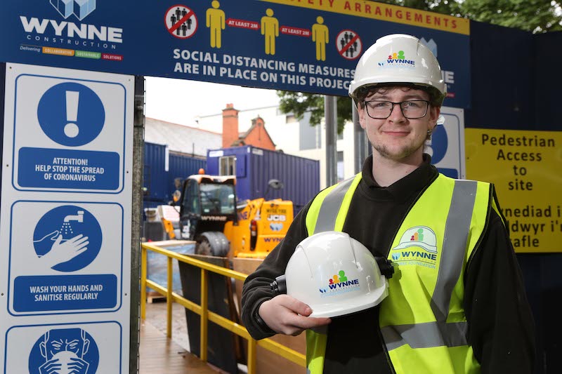 Apprenticeship joy for Wrexham teenager after working on