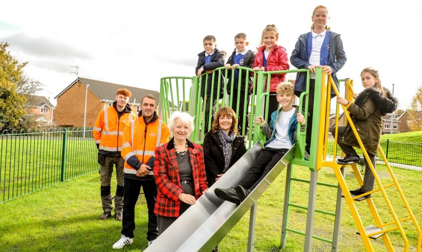 New play area opens in Pentre Broughton following Section 106 money