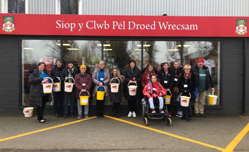 Wrexham AFC fans show support for Dynamic