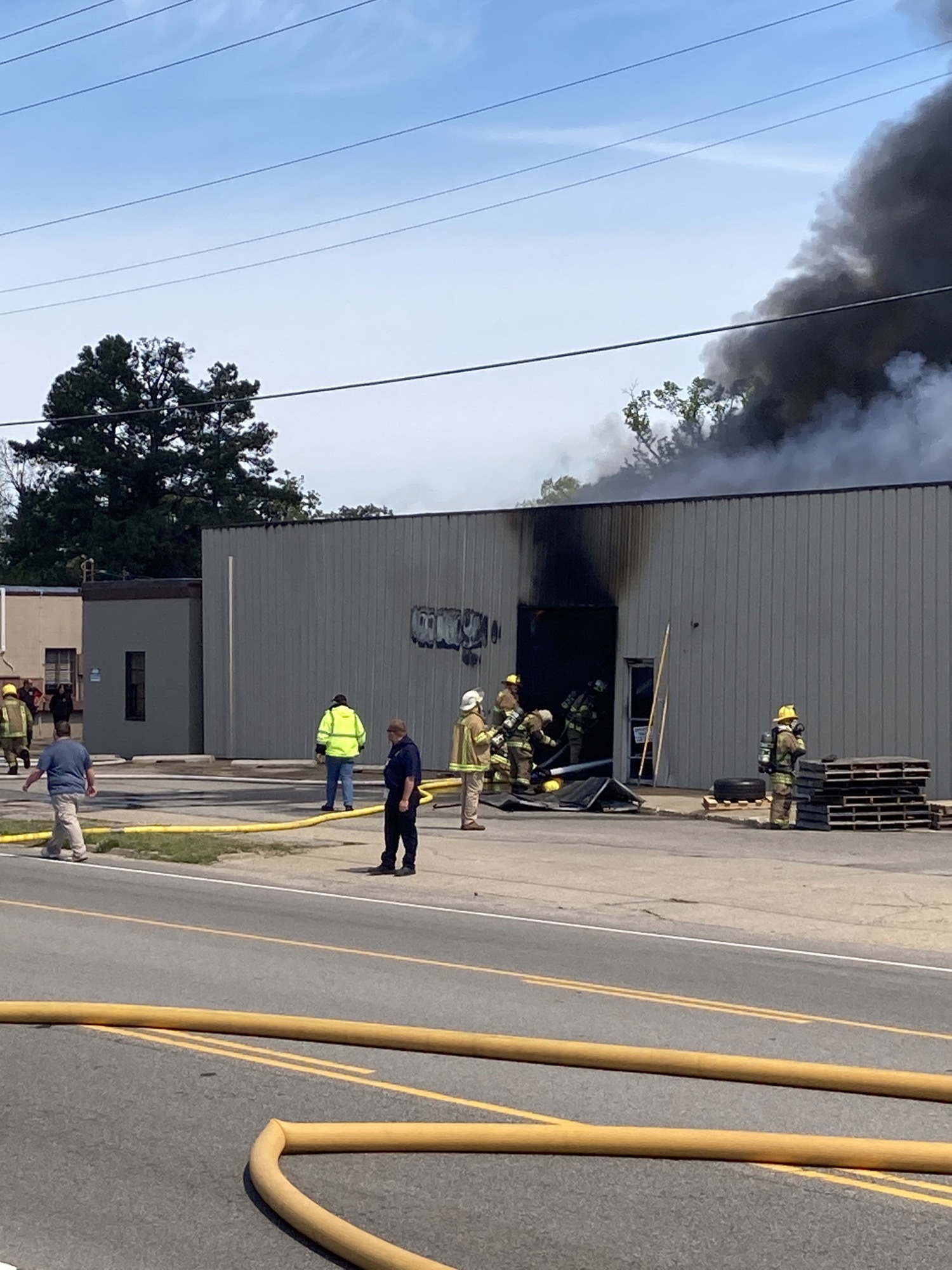 Large fire reported at business in Crewe, several area fire departments