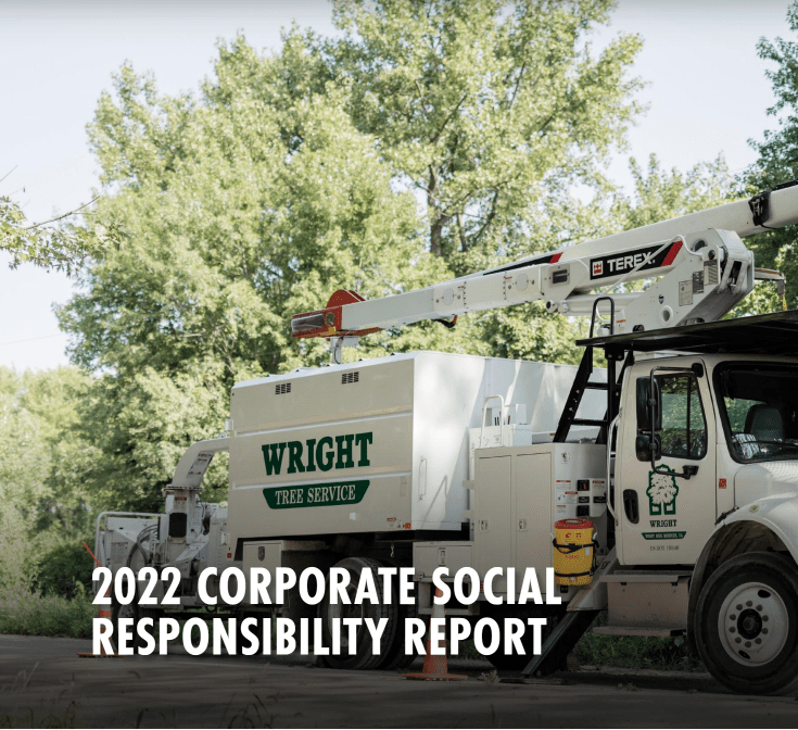 Wright Tree Service 2022 Corporate Social Sustainability Report