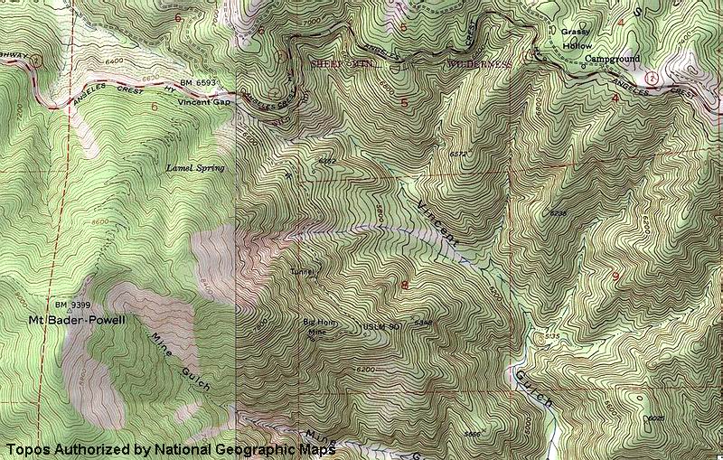 Wrightwood area maps