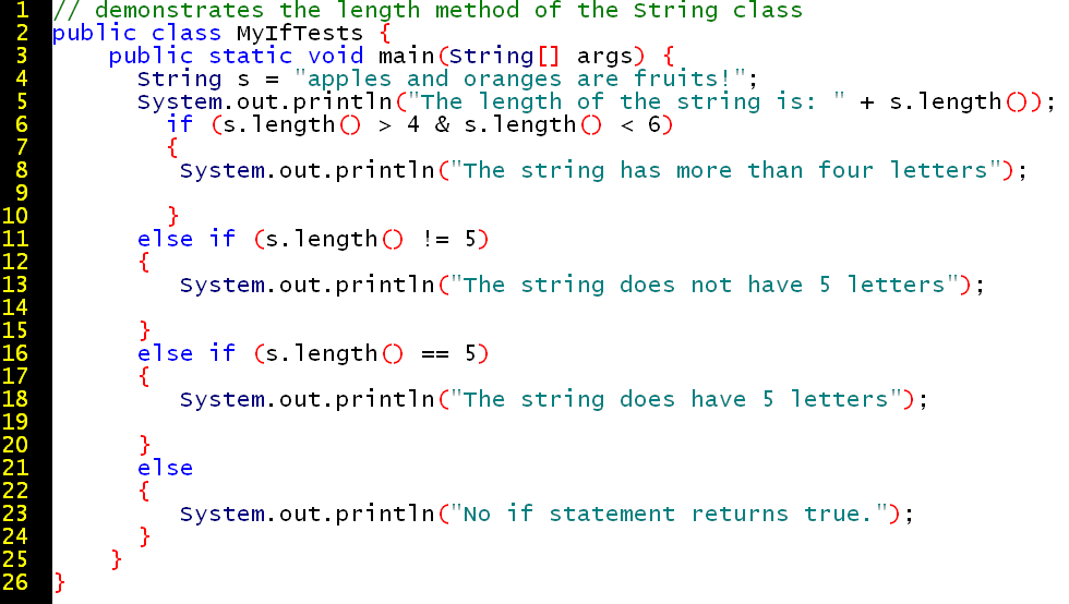 Session 4 Lecture Notes for First Course in Java