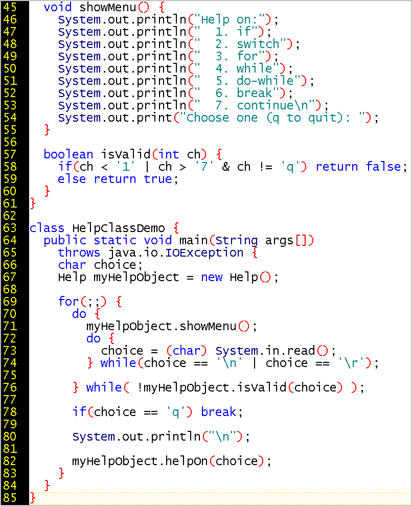 Session 4 Lecture Notes for First Course in Java