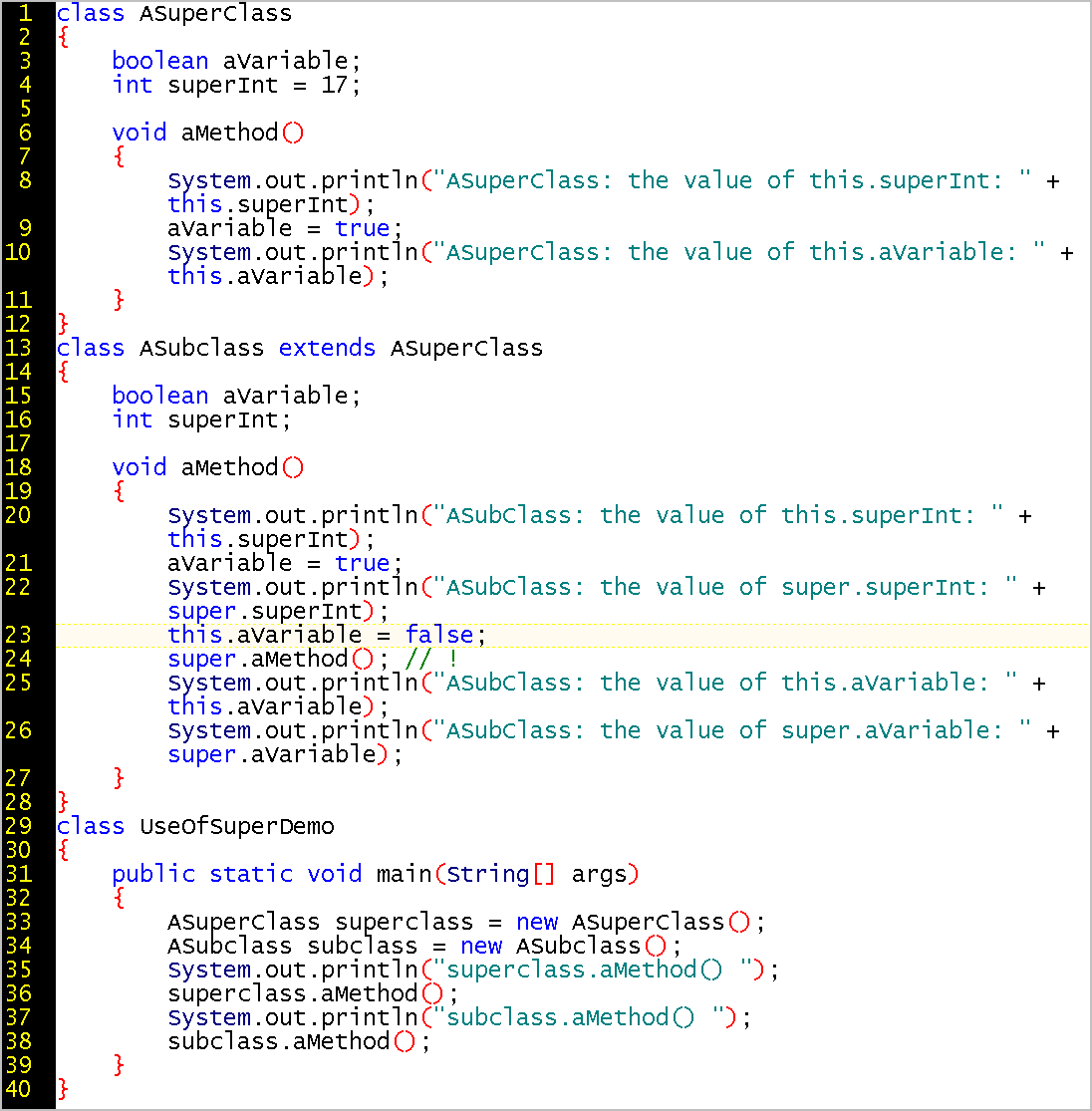 First Course in Java Session 7