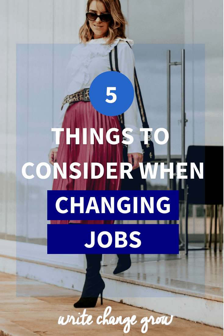 Changing Jobs