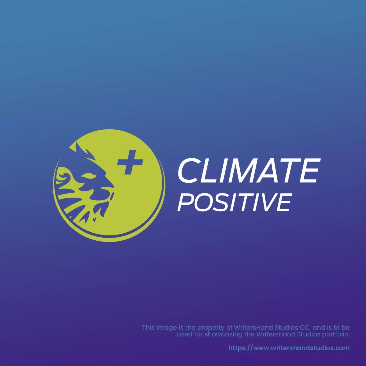 ENHALO Climate Positive Logo WritersHand Studios