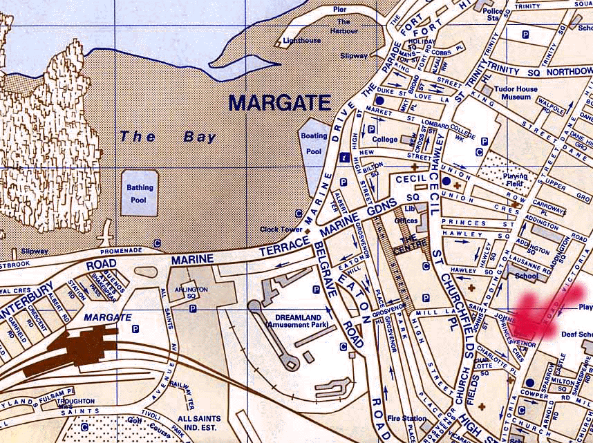 Margate Tourist Map