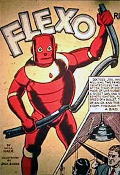 Flexo the rubber man Golden Age Marvel comics Character profile