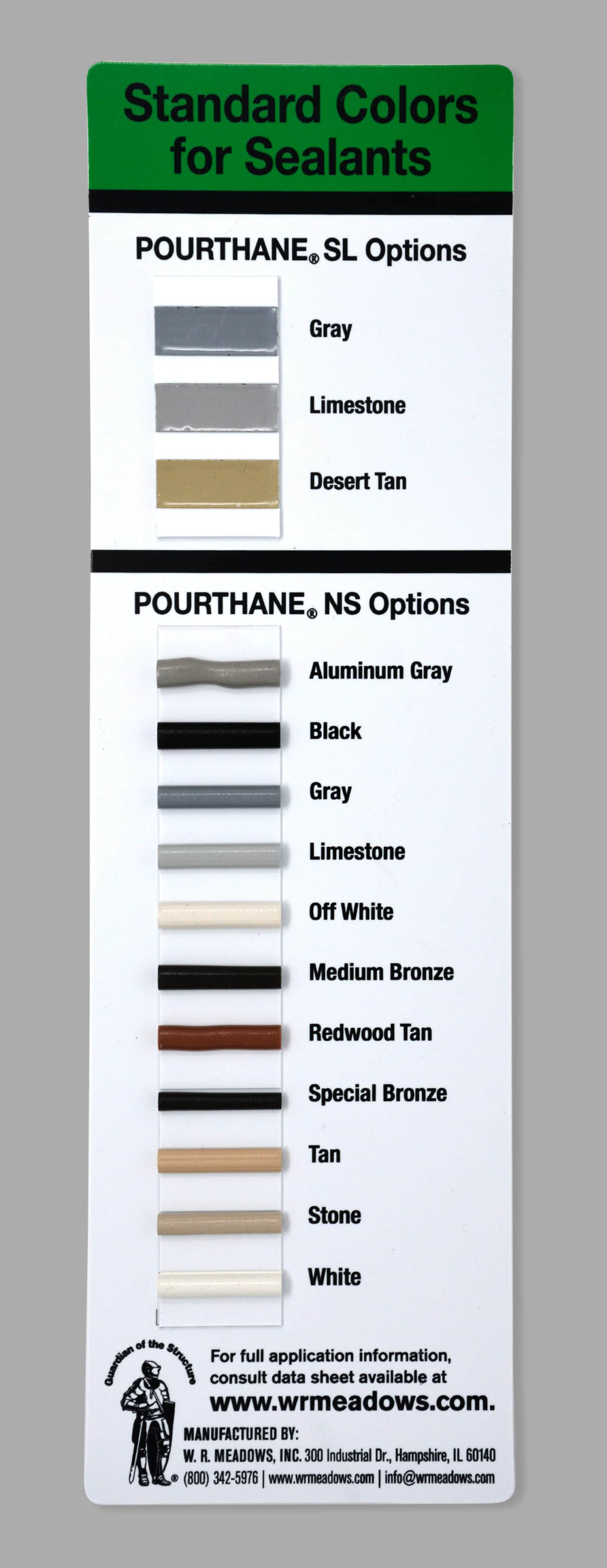 Sika Joint Sealant Chart