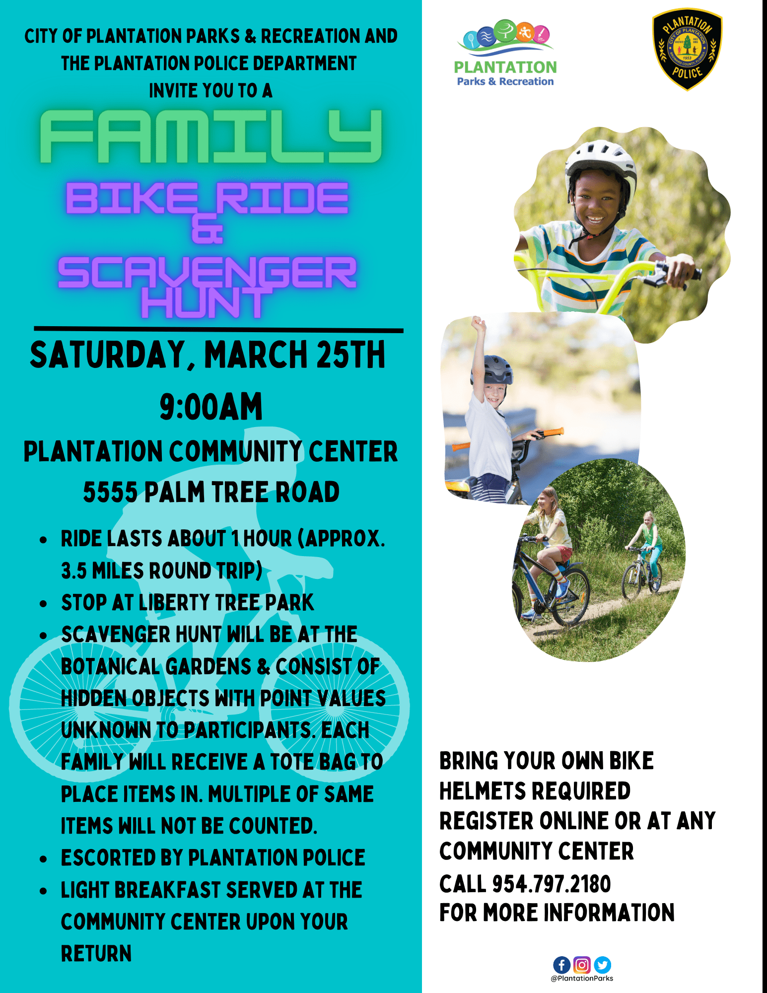 FAMILY BIKE RIDE & SCAVENGER HUNT 97.9 WRMF