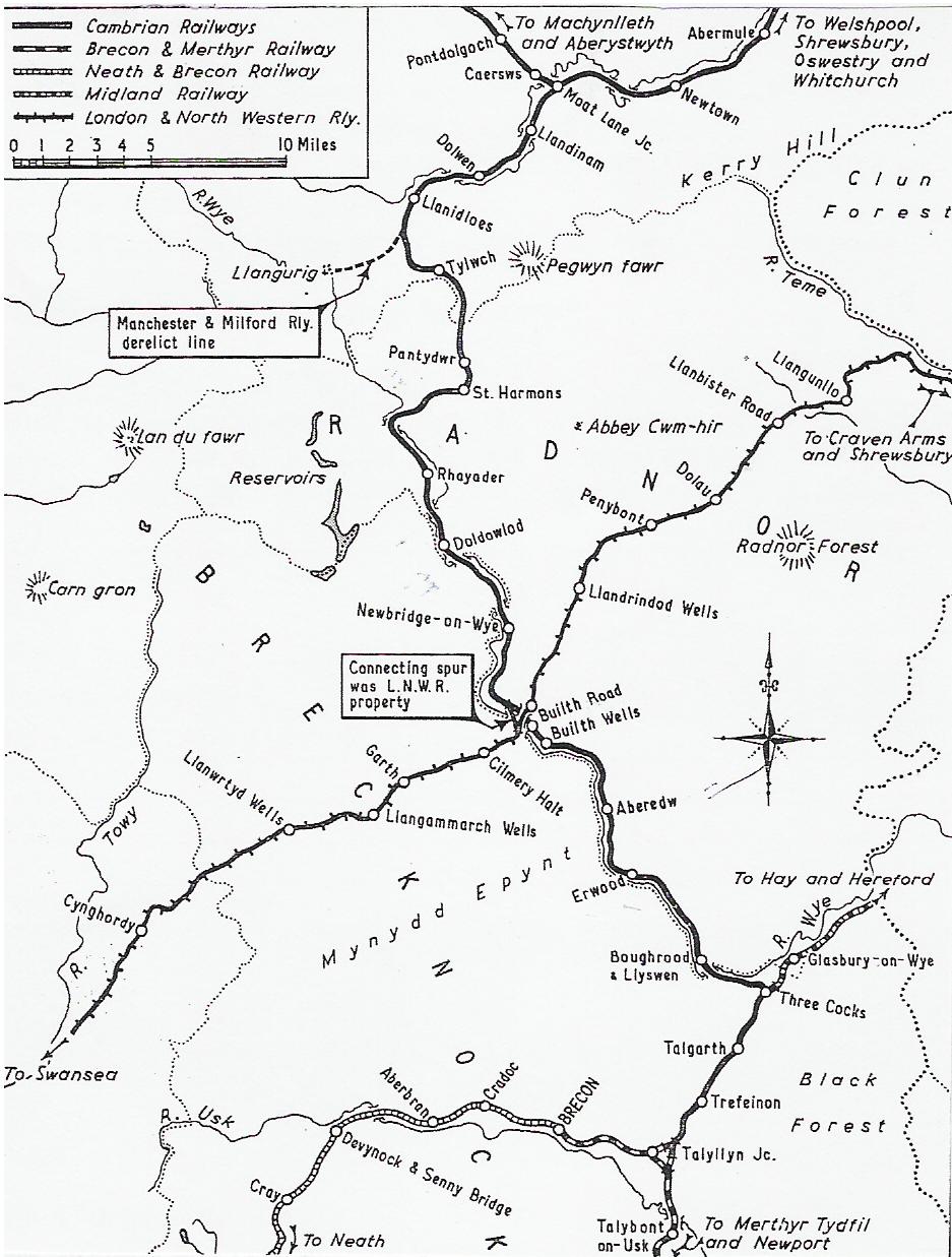 Brecon And Merthyr Railway Map Welsh Railways Research Circle