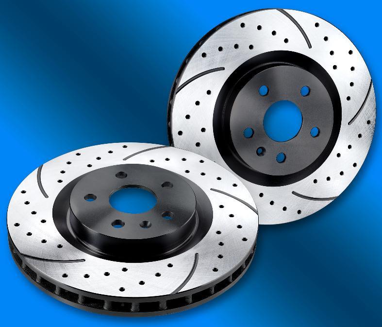 2010+ Camaro Granatelli Motorsports Drilled and Slotted Brake Rotors w