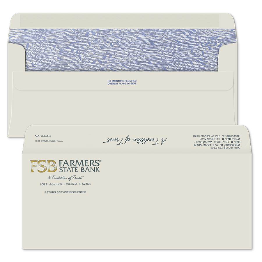 Custom FlipStik® Bank Envelope WSEL