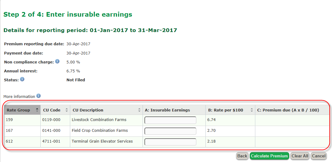 Premiums and payment FAQs WSIB