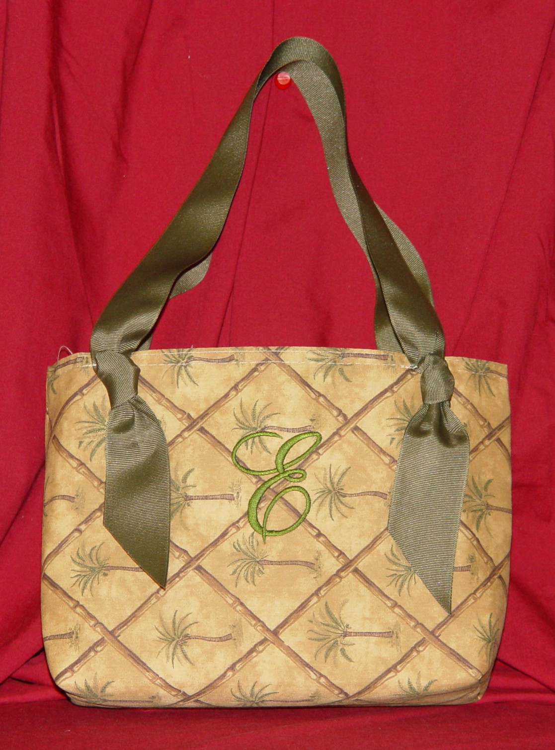 Monogrammed Placemat Purse 1