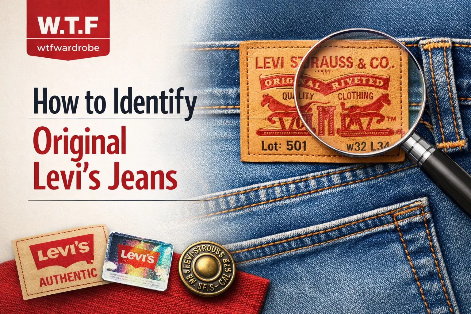 How to Identify Original Levis Jeans Real vs Fake Guide W.T.F