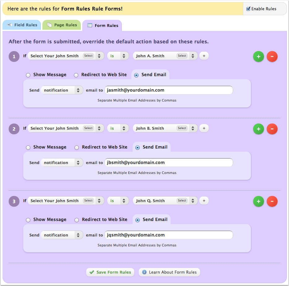 Form Rules Make Forms Rule! Wufoo