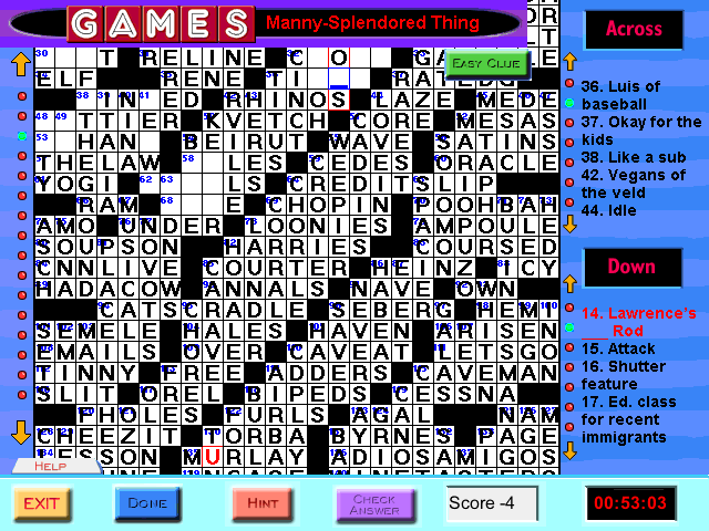 The Stack » Games Interactive World’s Most Ornery Crossword