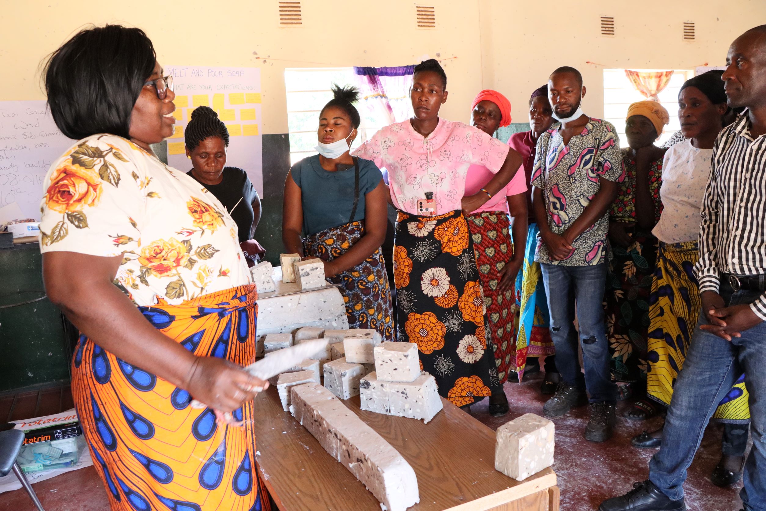 Soapmaking project excites Sansamwenje community of Isoka district
