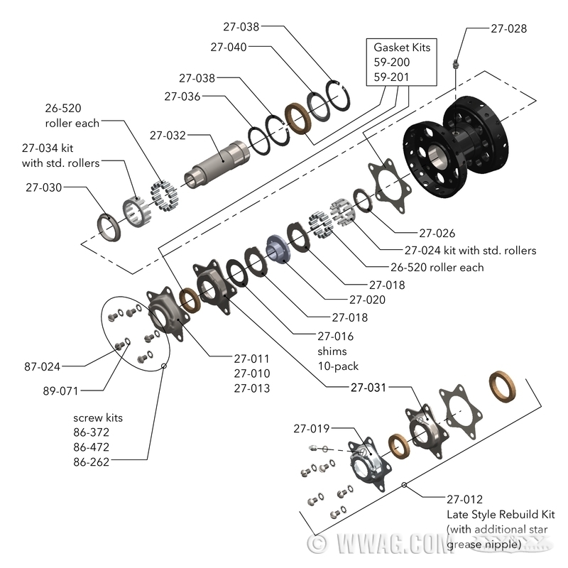 W&W Cycles Wheels > Replacement Parts for Star Hub 19361966