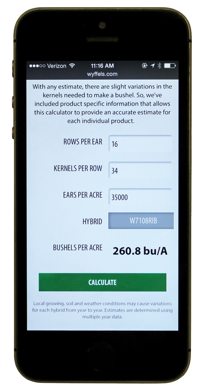 Performing Yield Estimates Wyffels Hybrids