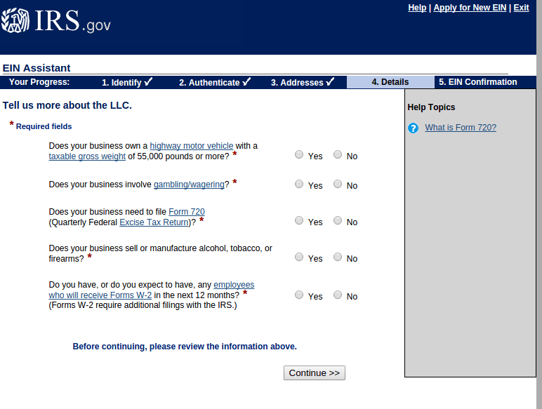 How to get a Wyoming based EIN number for free with the IRS