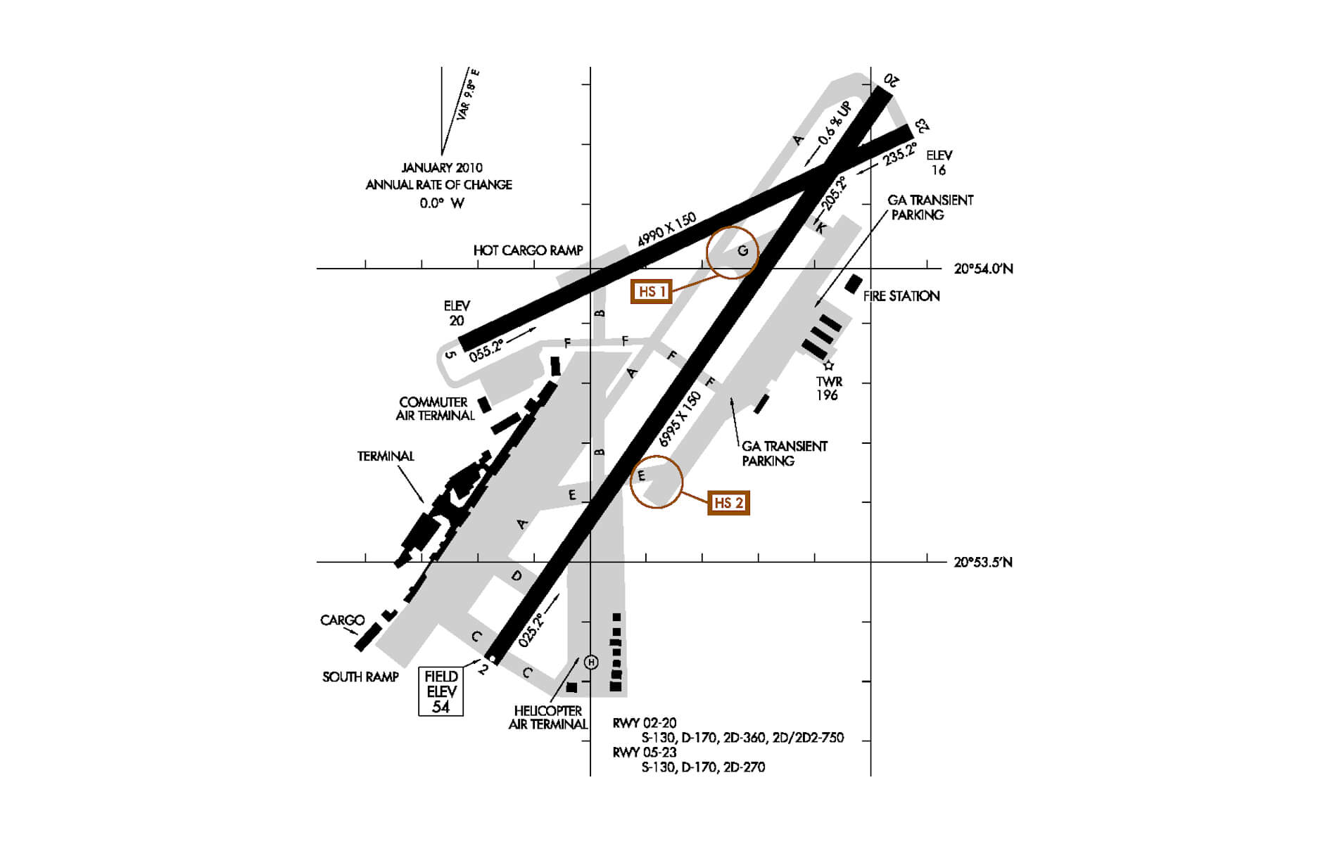 Ogg Airport Map