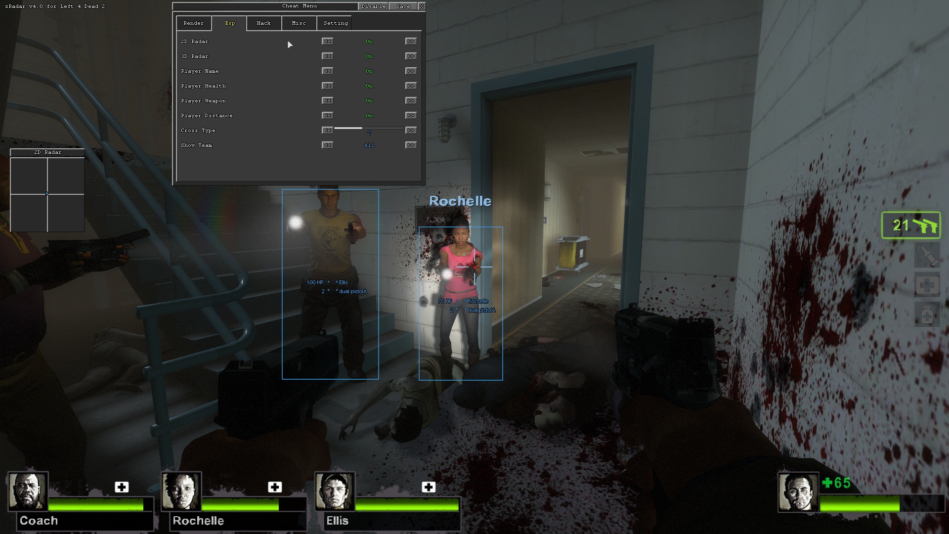 L4D2 Cheats xRadar v4.0 © x22 multiplayer cheat undetected free