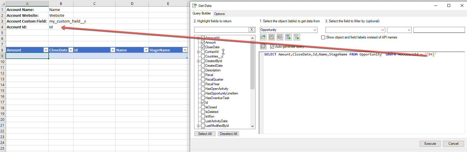 Creating an XLConnector template for upload Xappex
