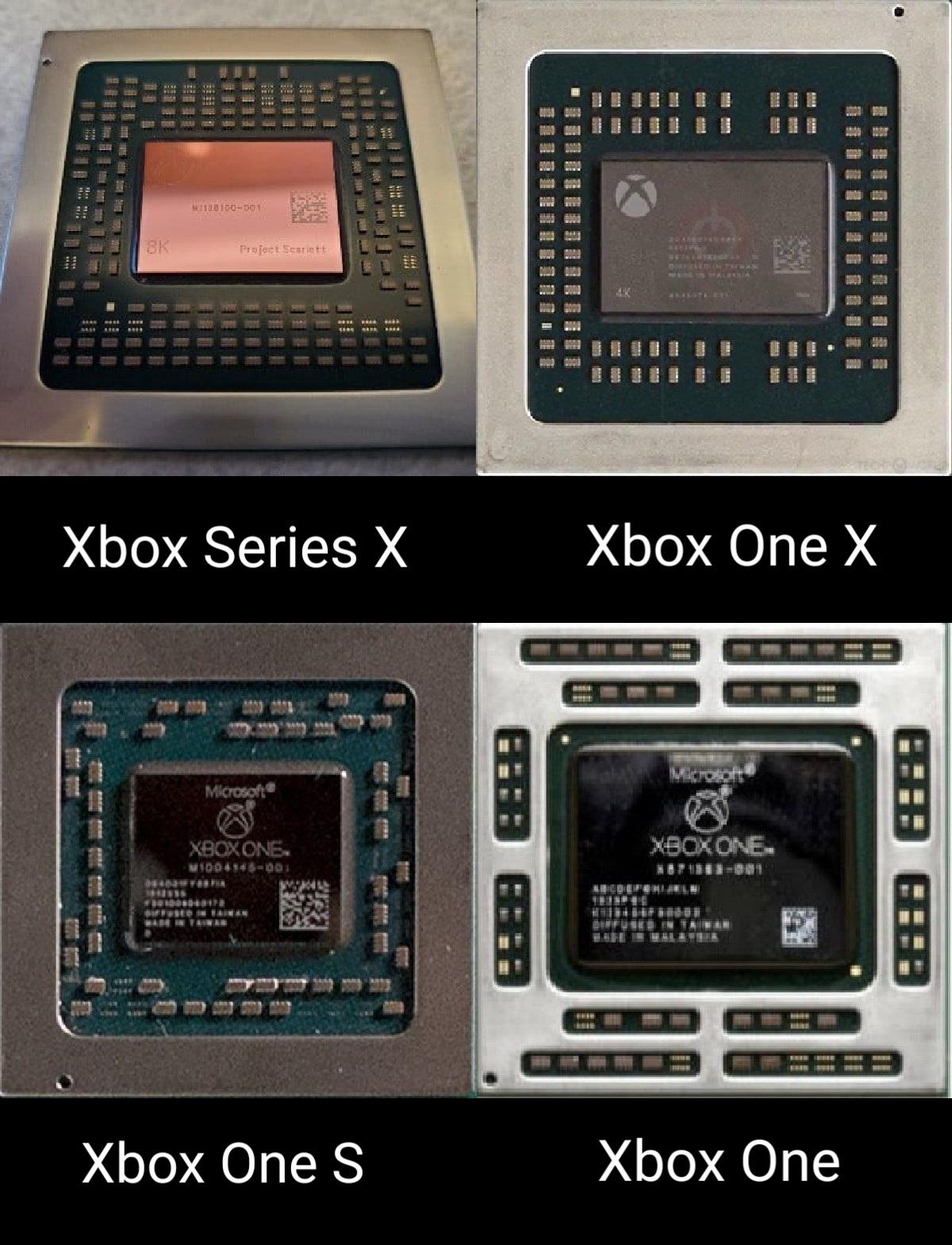Xbox Series X Bild zeigt Evolution des Xbox One Chips