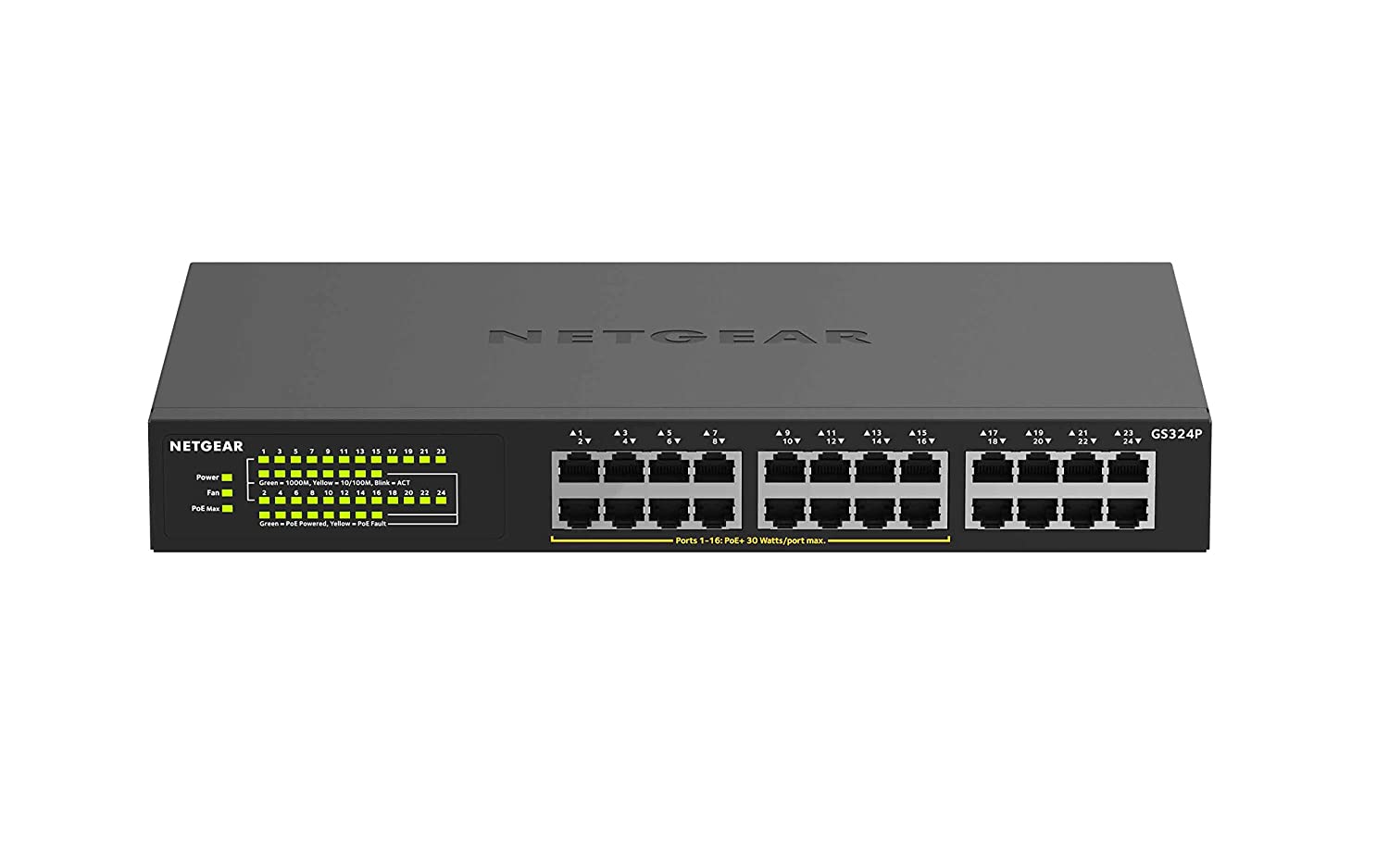 Netgear GS324TP S350 24Port Gigabit PoE+ Smart Switch with 2Port SFP