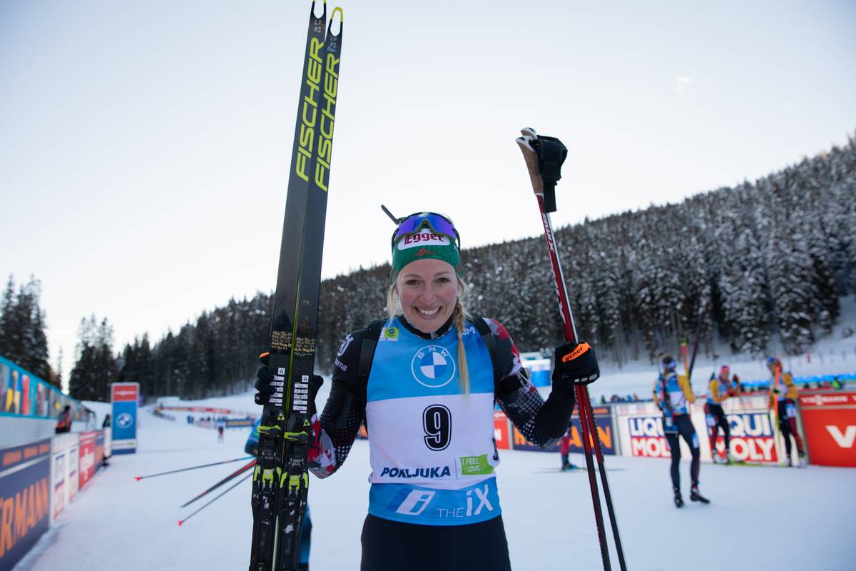 Biathlon WM Pokljuka Lisa Theresa Hauser wird VizeWeltmeisterin in