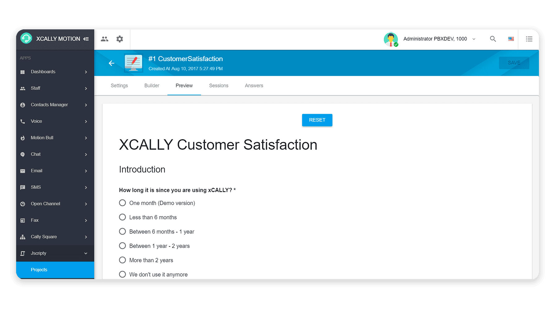 XCALLY Call Center Software Call Scripting
