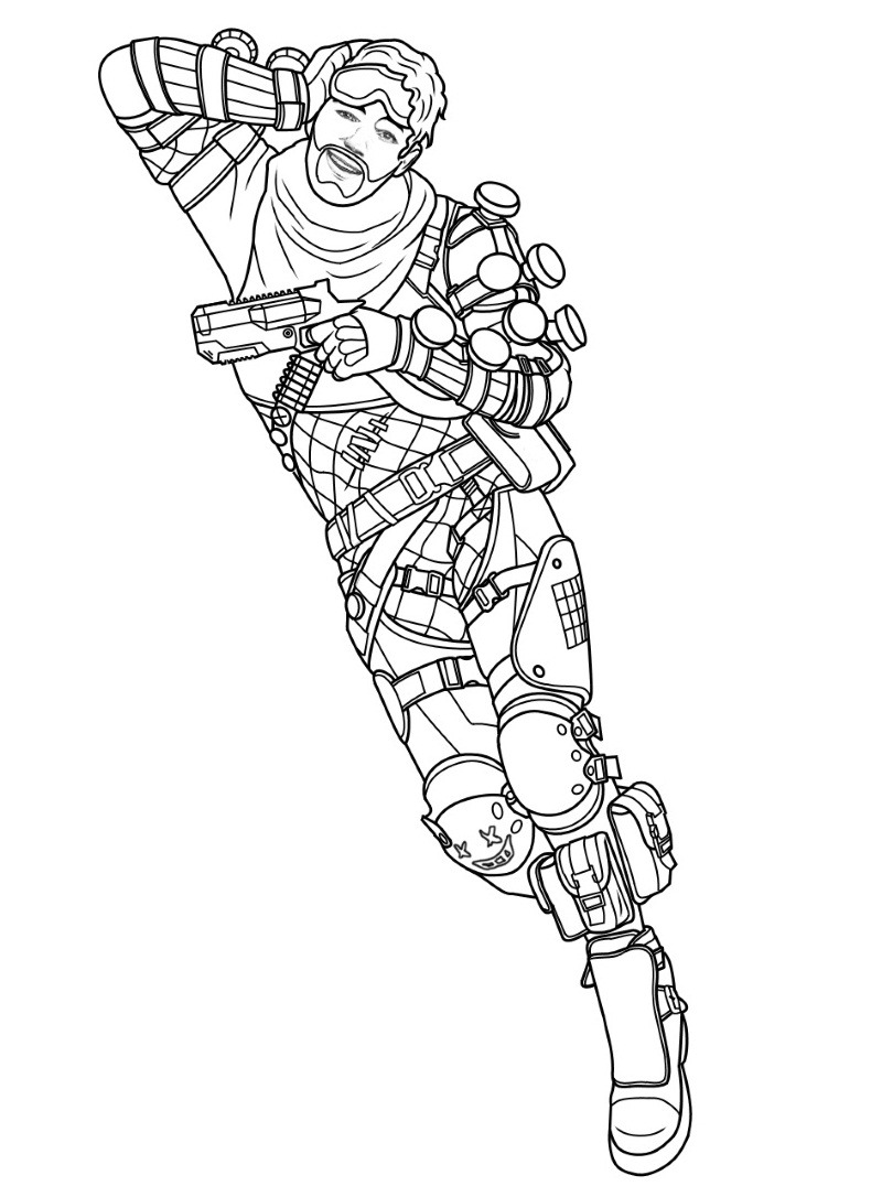 Apex Legends Mirage Coloring Pages
