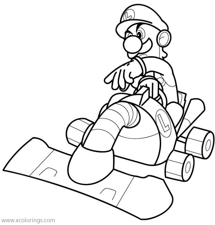 Mario Kart 8 Coloring Pages Printable