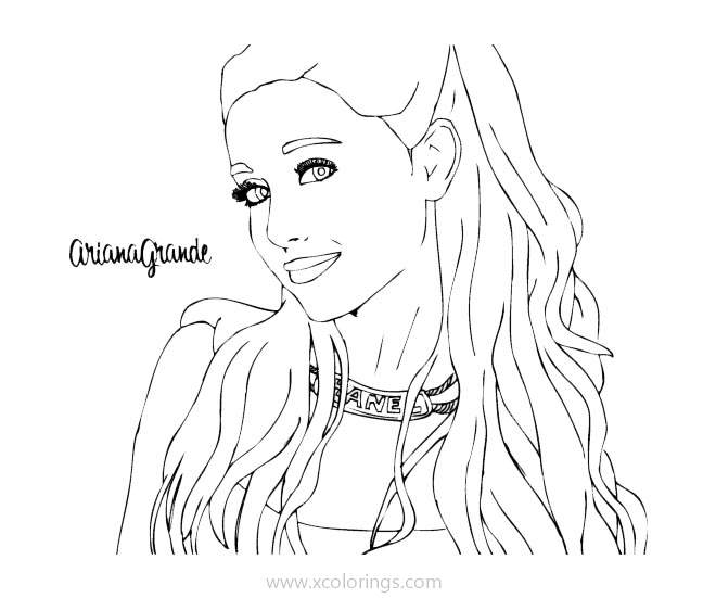 Ariana grande coloring page! Pinterest