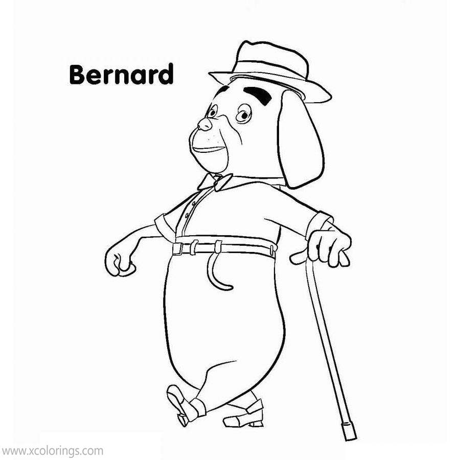 Bananas In Pyjamas Coloring Pages Bernard