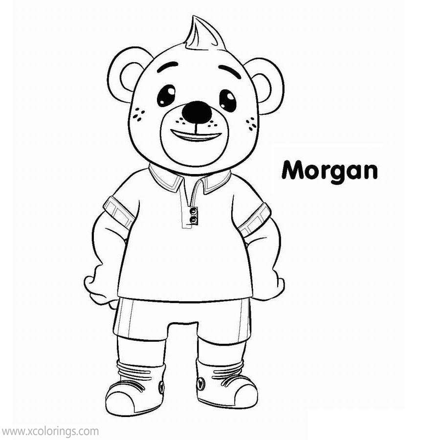 Bananas In Pajamas Coloring Pages B1 B2 and The Bears