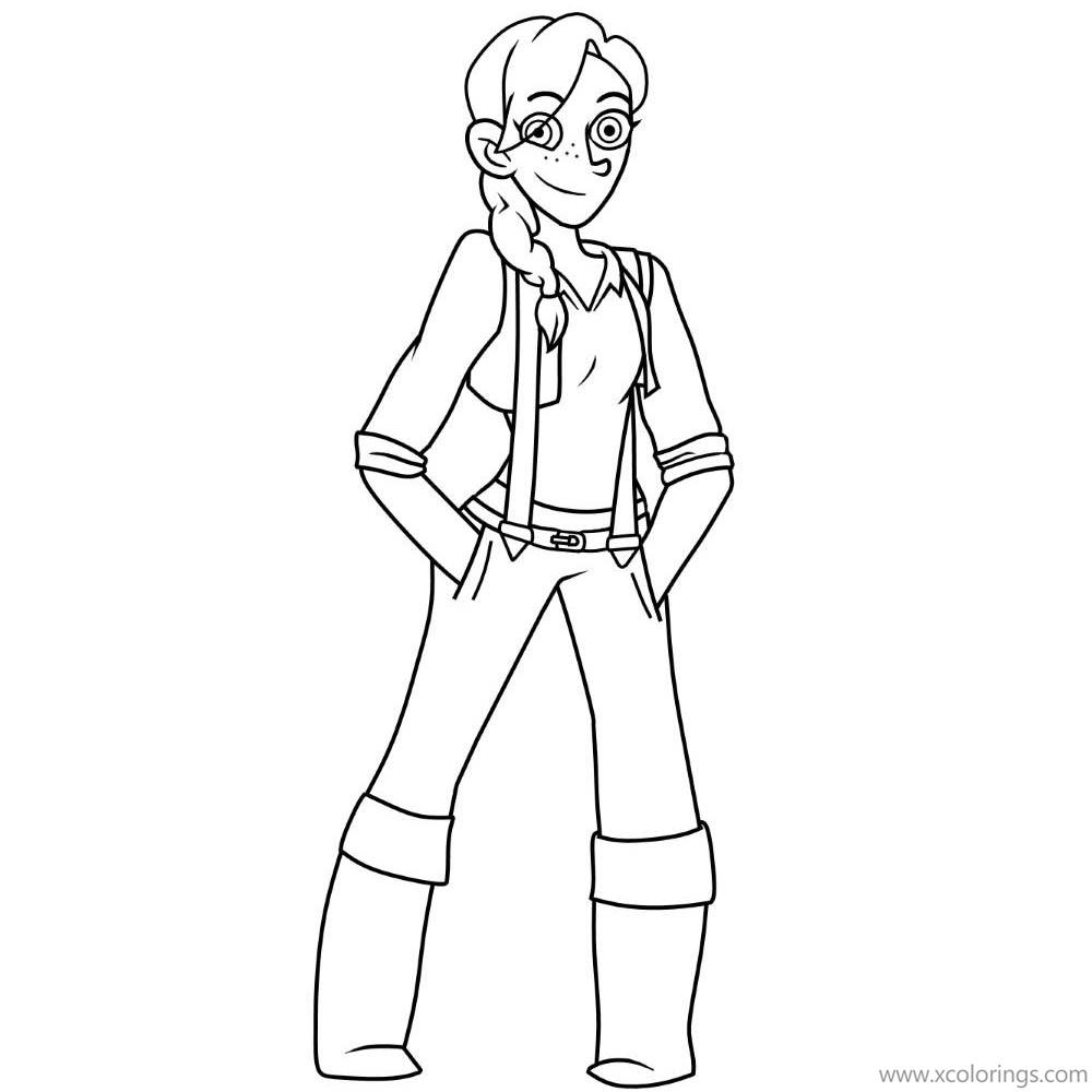 Stardew Valley Villagers Coloring Pages Leah