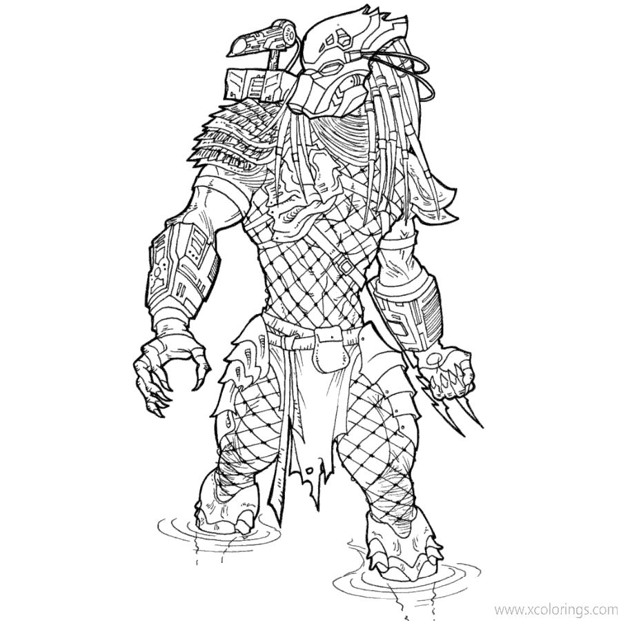 Character from Predator Coloring Pages