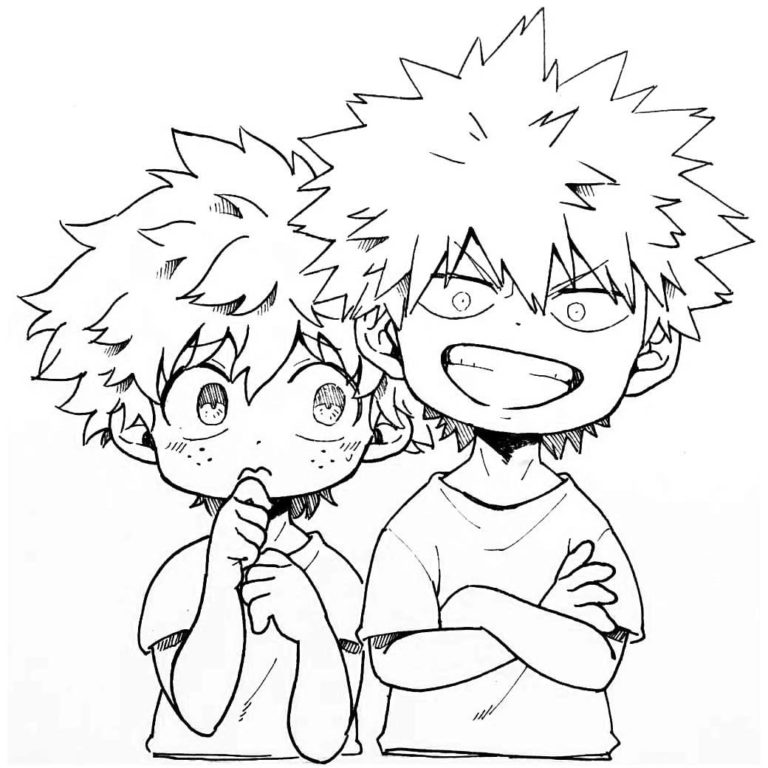 Deku Izuku Midoriya Coloring Pages