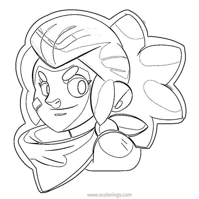Brawl Stars Coloring Pages Shelly's Portrait