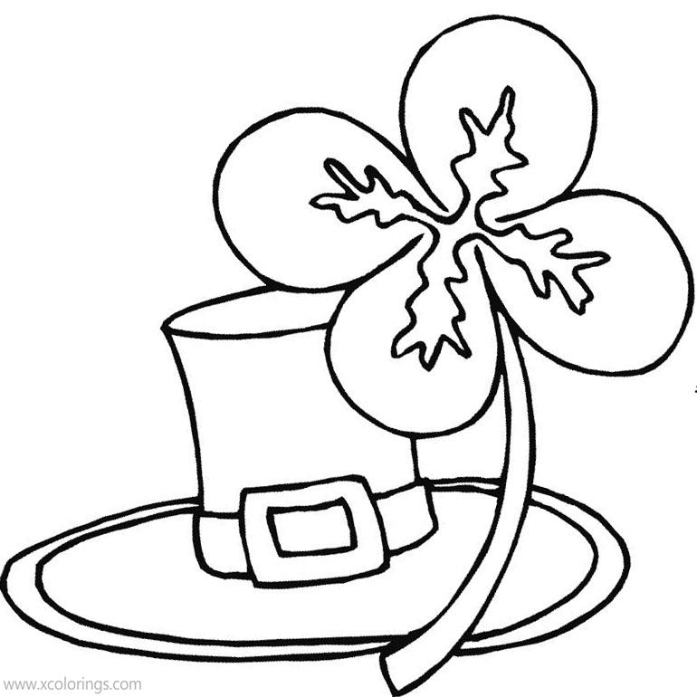 St Patricks Day Coloring Pages Lucky Shamrock