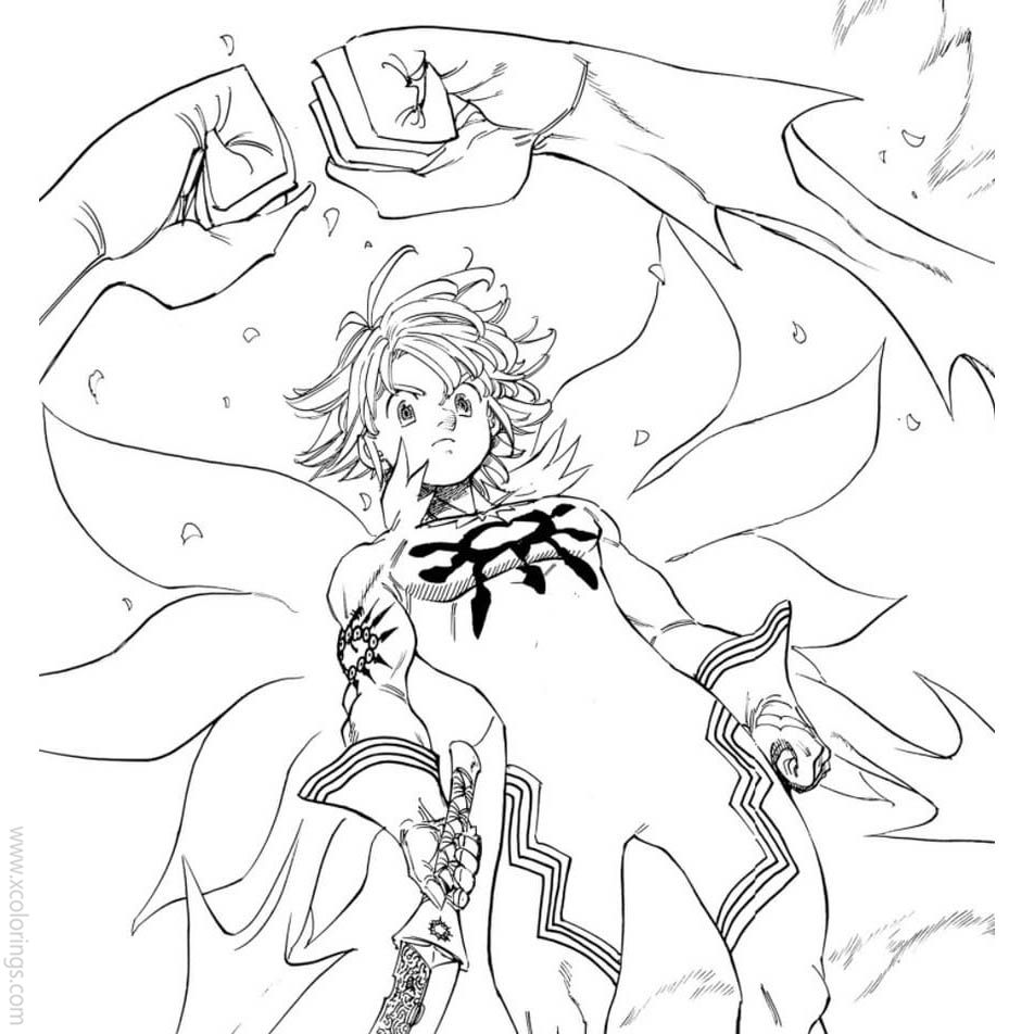 Demon King from The Seven Deadly Sins Coloring Pages