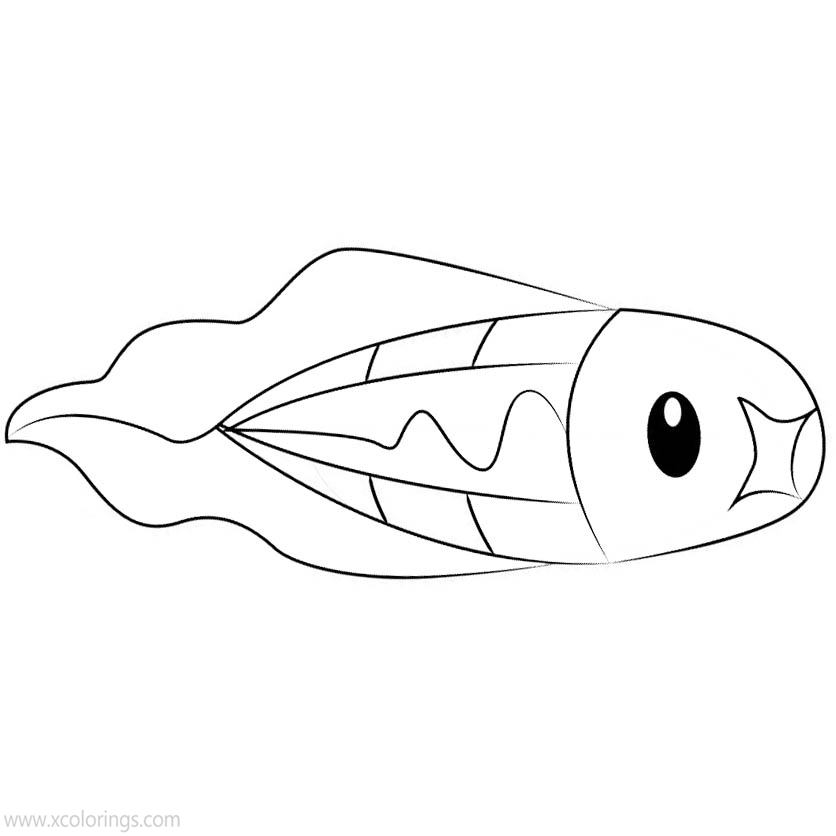 Tynamo Pokemon Coloring Page Sketch Coloring Page