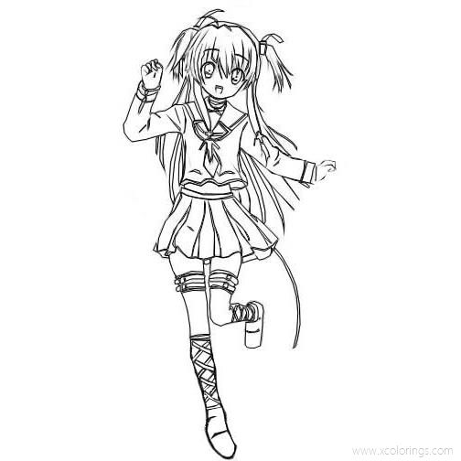 Anime Angel Beats Yui Coloring Pages